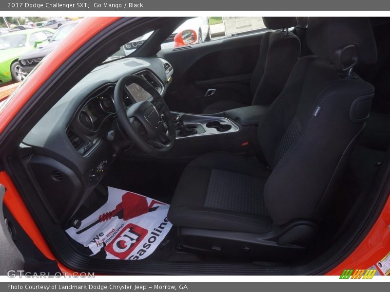 Go Mango / Black 2017 Dodge Challenger SXT