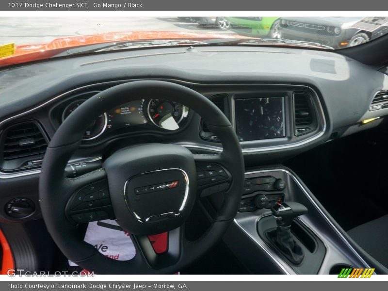 Go Mango / Black 2017 Dodge Challenger SXT