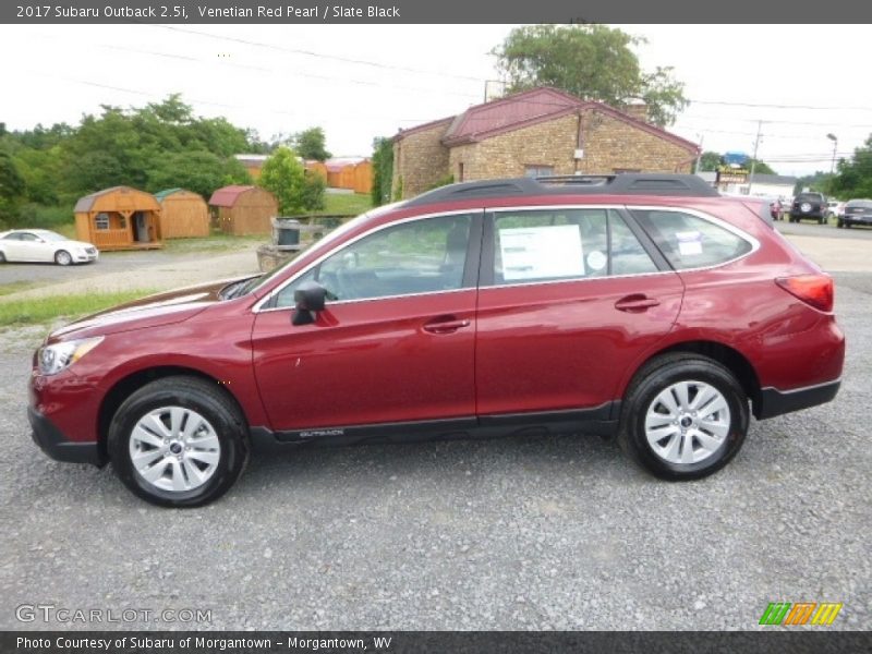 Venetian Red Pearl / Slate Black 2017 Subaru Outback 2.5i