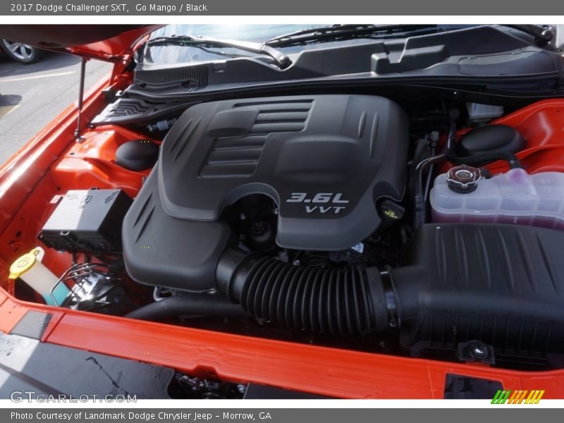 Go Mango / Black 2017 Dodge Challenger SXT