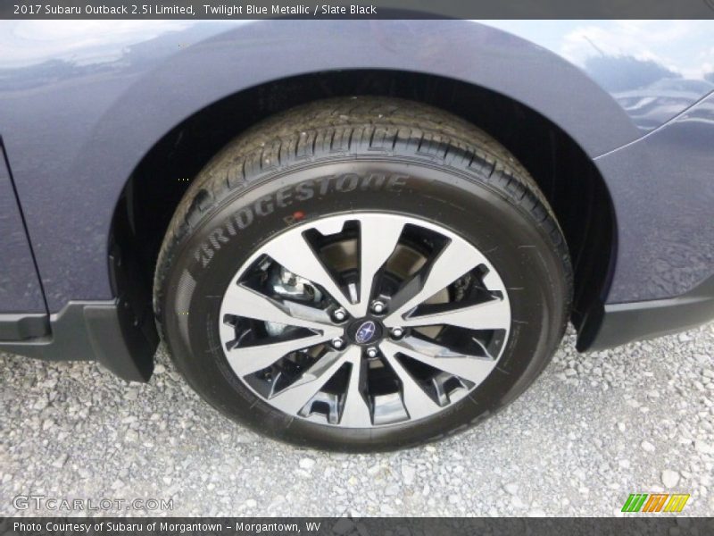 Twilight Blue Metallic / Slate Black 2017 Subaru Outback 2.5i Limited