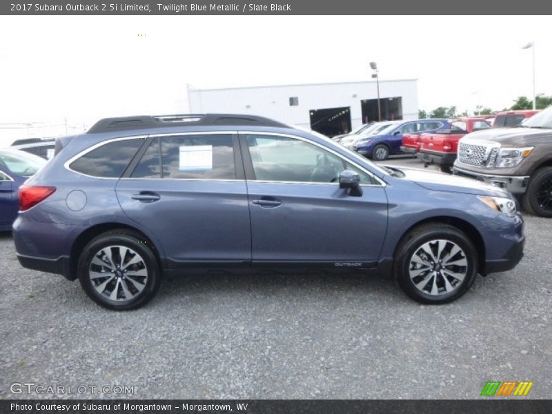 Twilight Blue Metallic / Slate Black 2017 Subaru Outback 2.5i Limited