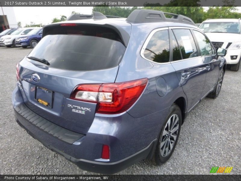 Twilight Blue Metallic / Slate Black 2017 Subaru Outback 2.5i Limited