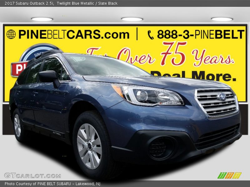 Twilight Blue Metallic / Slate Black 2017 Subaru Outback 2.5i