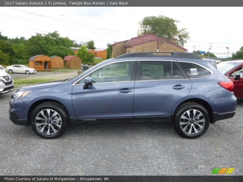 Twilight Blue Metallic / Slate Black 2017 Subaru Outback 2.5i Limited