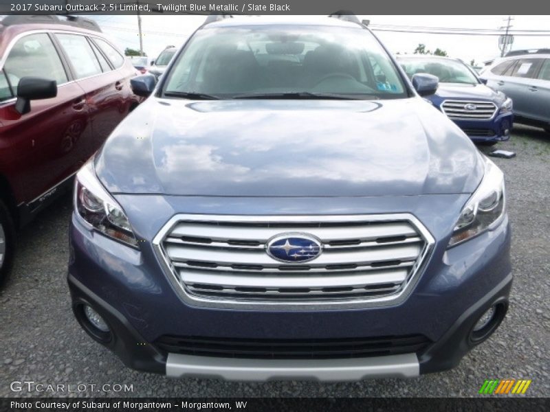 Twilight Blue Metallic / Slate Black 2017 Subaru Outback 2.5i Limited