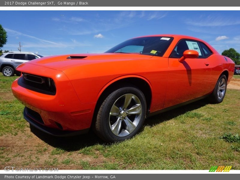 Go Mango / Black 2017 Dodge Challenger SXT