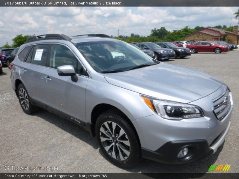 Ice Silver Metallic / Slate Black 2017 Subaru Outback 3.6R Limited