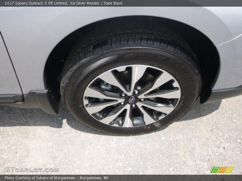 Ice Silver Metallic / Slate Black 2017 Subaru Outback 3.6R Limited