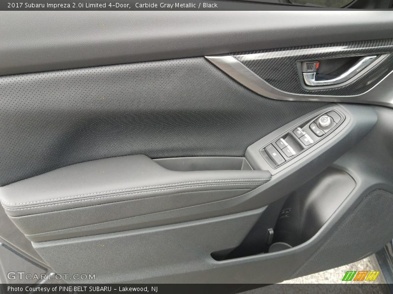 Carbide Gray Metallic / Black 2017 Subaru Impreza 2.0i Limited 4-Door