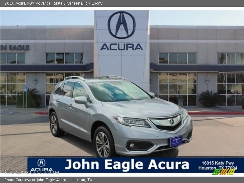 Slate Silver Metallic / Ebony 2016 Acura RDX Advance