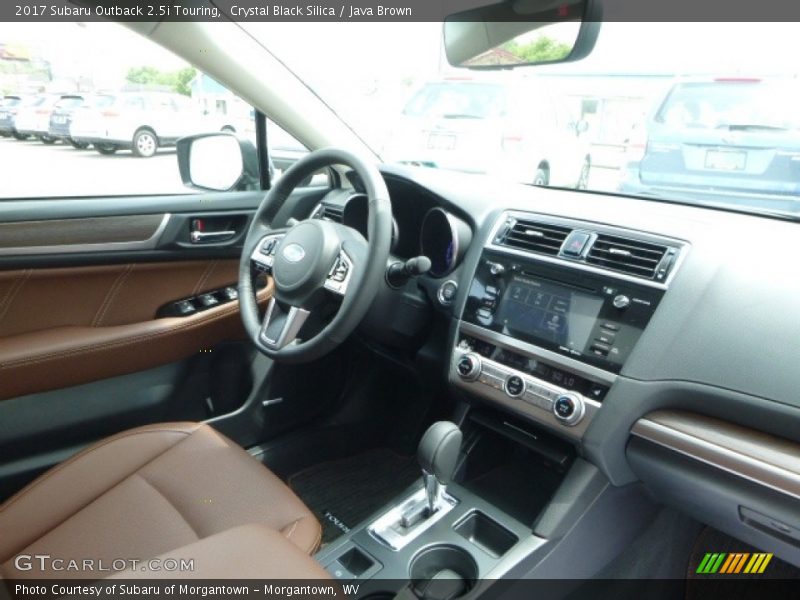 Crystal Black Silica / Java Brown 2017 Subaru Outback 2.5i Touring