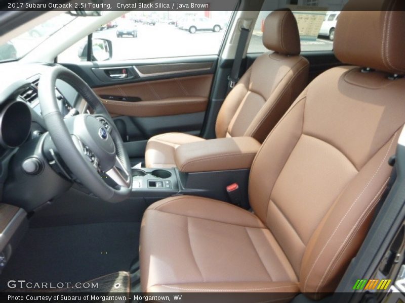 Crystal Black Silica / Java Brown 2017 Subaru Outback 2.5i Touring