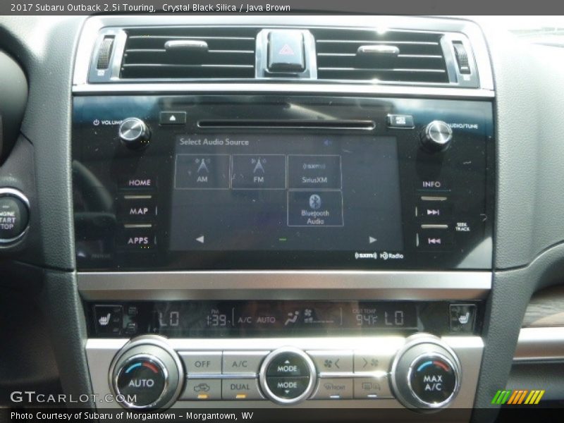 Crystal Black Silica / Java Brown 2017 Subaru Outback 2.5i Touring