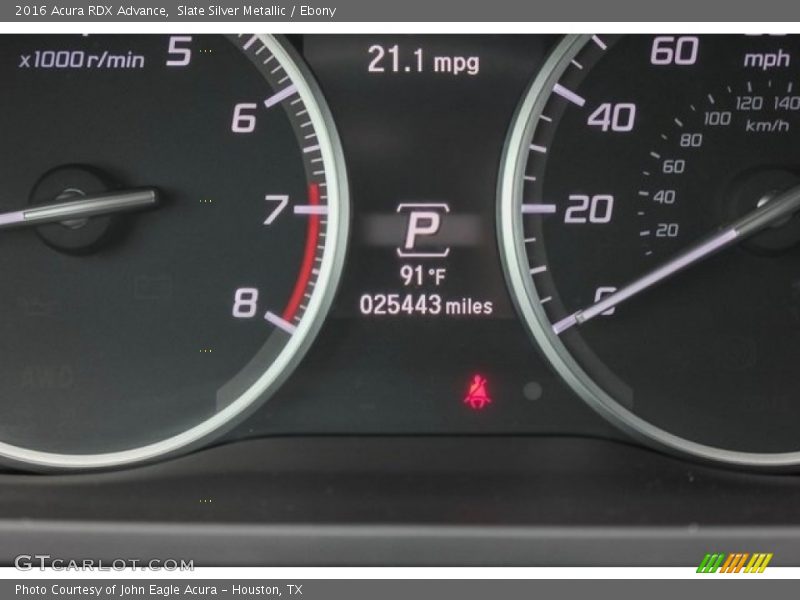 Slate Silver Metallic / Ebony 2016 Acura RDX Advance