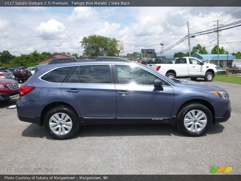 Twilight Blue Metallic / Slate Black 2017 Subaru Outback 2.5i Premium