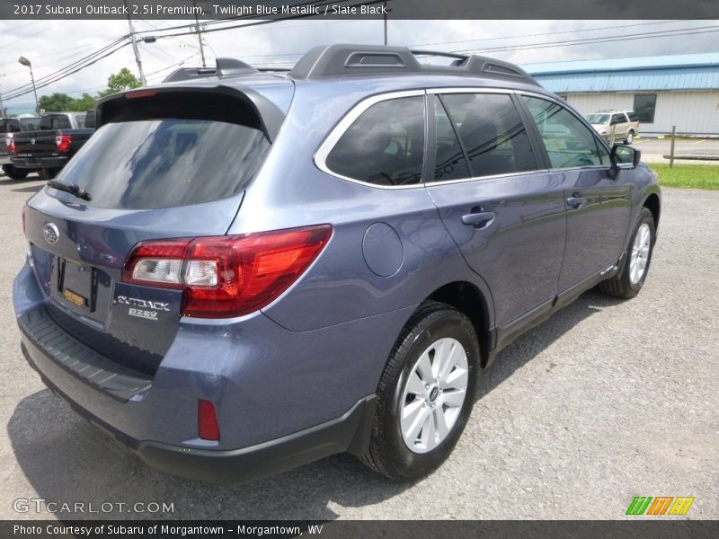 Twilight Blue Metallic / Slate Black 2017 Subaru Outback 2.5i Premium