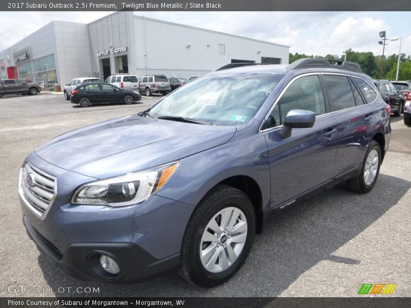 Twilight Blue Metallic / Slate Black 2017 Subaru Outback 2.5i Premium