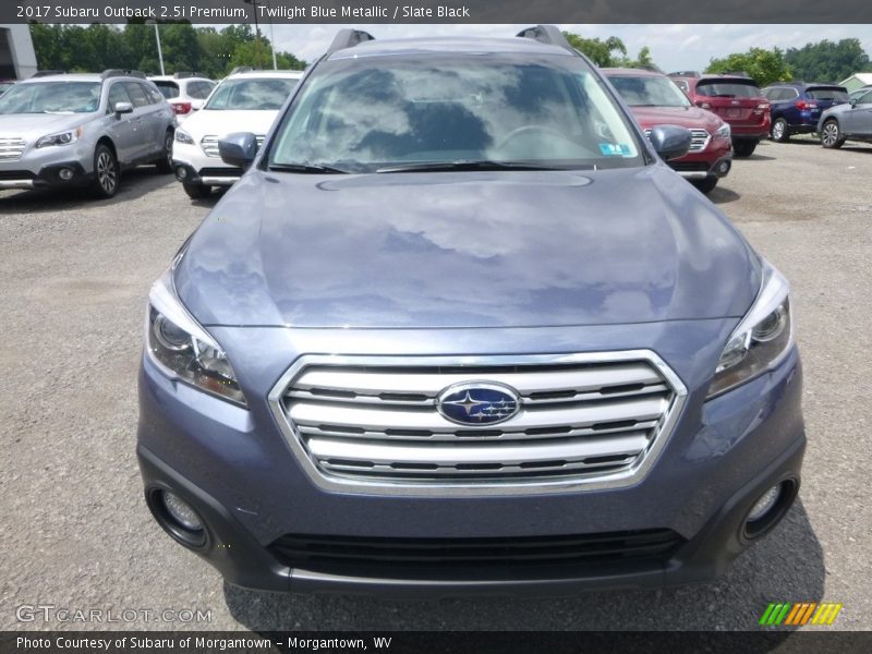 Twilight Blue Metallic / Slate Black 2017 Subaru Outback 2.5i Premium