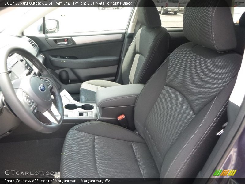 Twilight Blue Metallic / Slate Black 2017 Subaru Outback 2.5i Premium