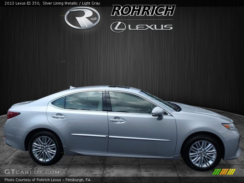 Silver Lining Metallic / Light Gray 2013 Lexus ES 350