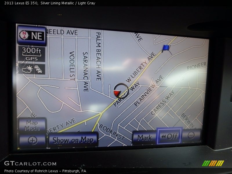 Silver Lining Metallic / Light Gray 2013 Lexus ES 350