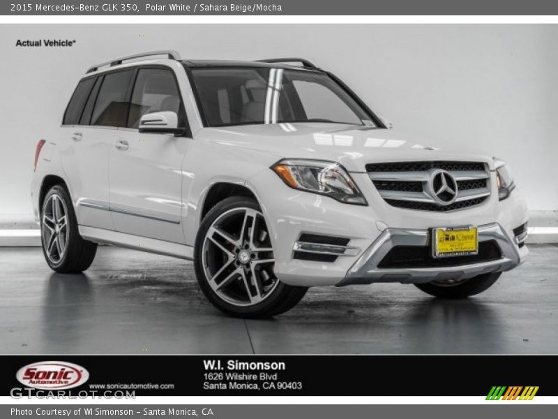 Polar White / Sahara Beige/Mocha 2015 Mercedes-Benz GLK 350