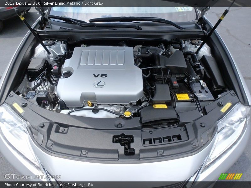 Silver Lining Metallic / Light Gray 2013 Lexus ES 350