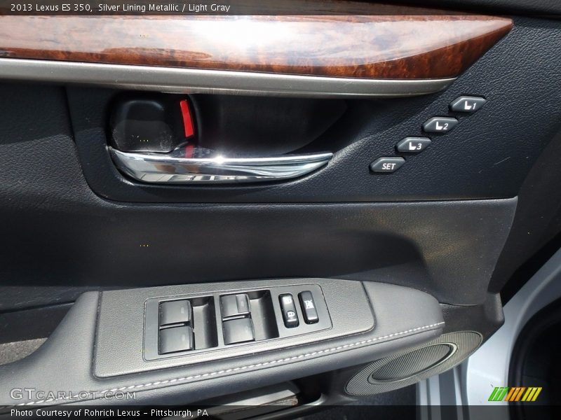 Silver Lining Metallic / Light Gray 2013 Lexus ES 350