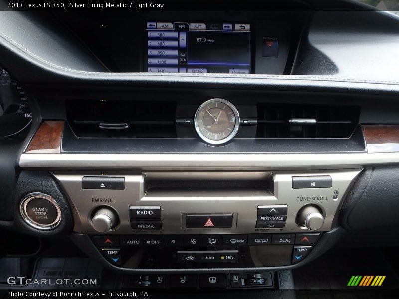Silver Lining Metallic / Light Gray 2013 Lexus ES 350