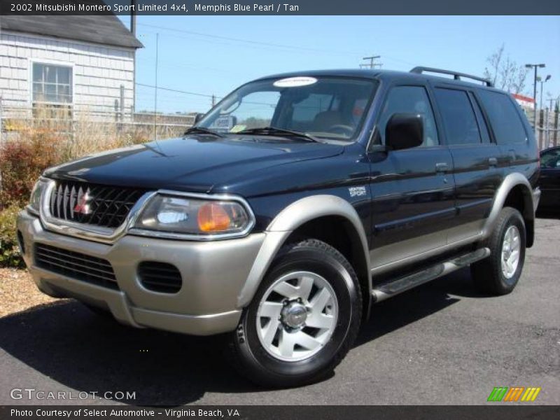 Memphis Blue Pearl / Tan 2002 Mitsubishi Montero Sport Limited 4x4