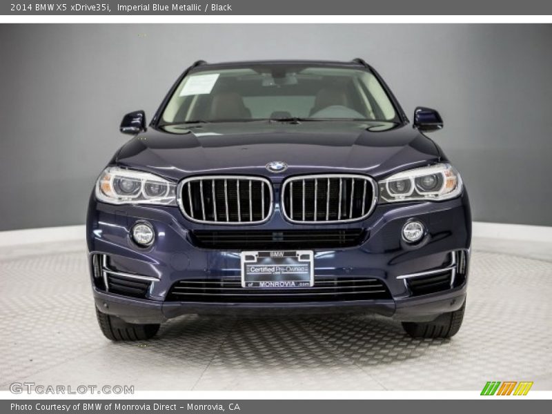 Imperial Blue Metallic / Black 2014 BMW X5 xDrive35i