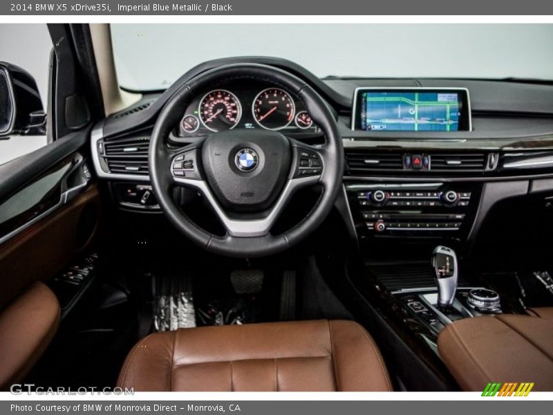 Imperial Blue Metallic / Black 2014 BMW X5 xDrive35i
