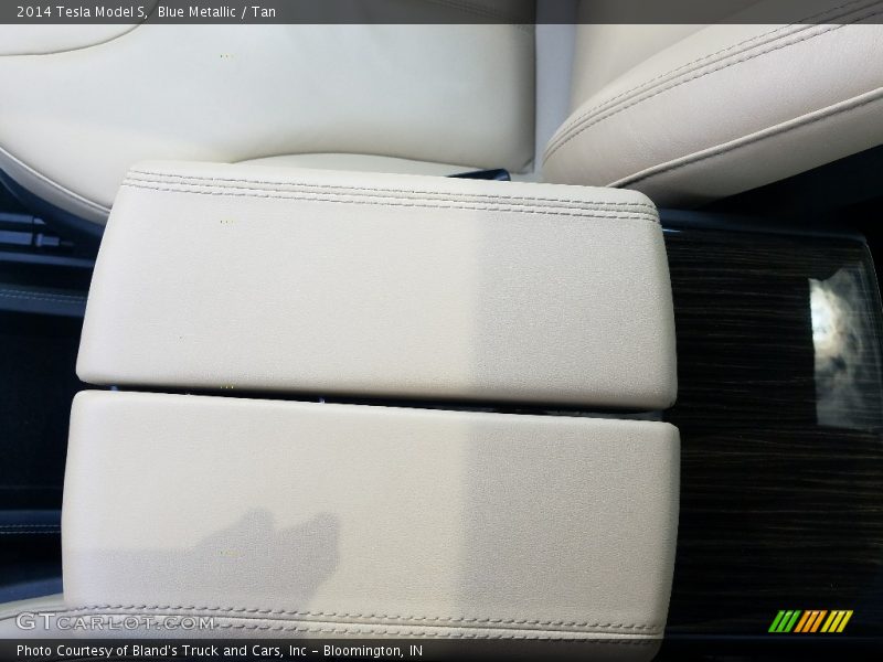 Blue Metallic / Tan 2014 Tesla Model S