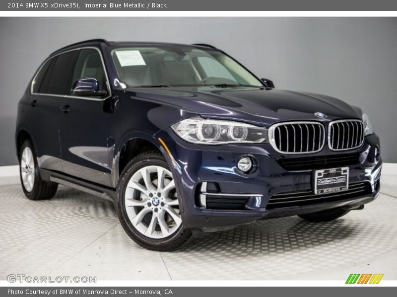 Imperial Blue Metallic / Black 2014 BMW X5 xDrive35i