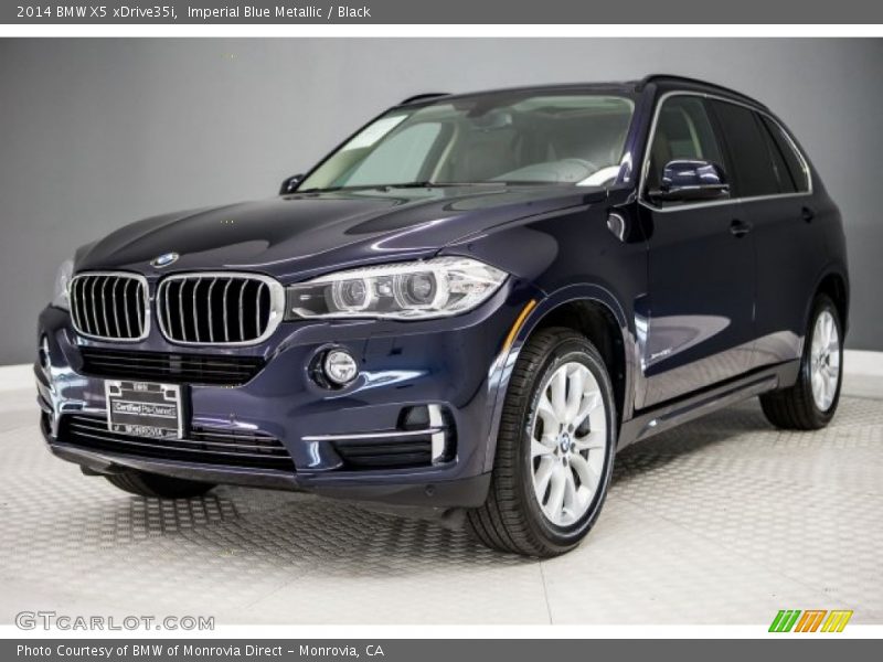 Imperial Blue Metallic / Black 2014 BMW X5 xDrive35i