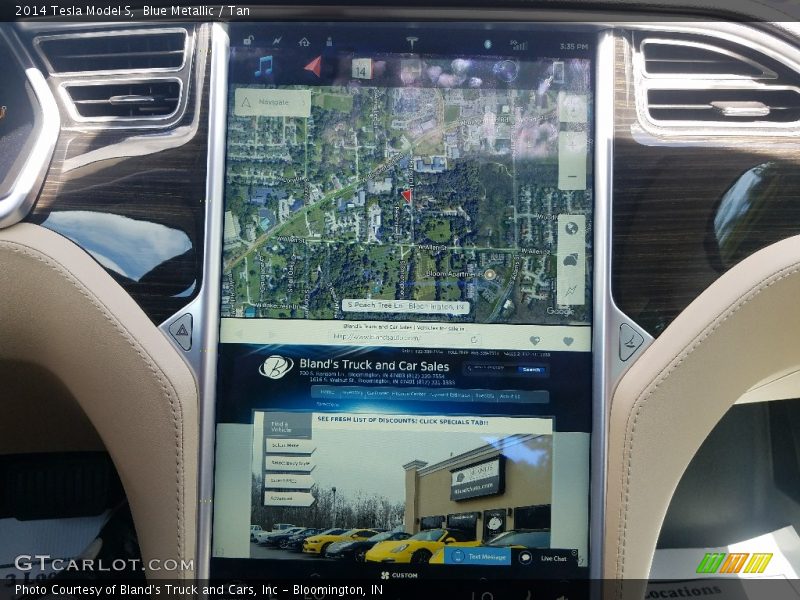 Navigation of 2014 Model S 