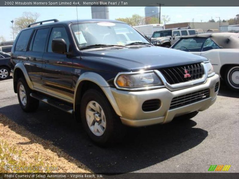 Memphis Blue Pearl / Tan 2002 Mitsubishi Montero Sport Limited 4x4