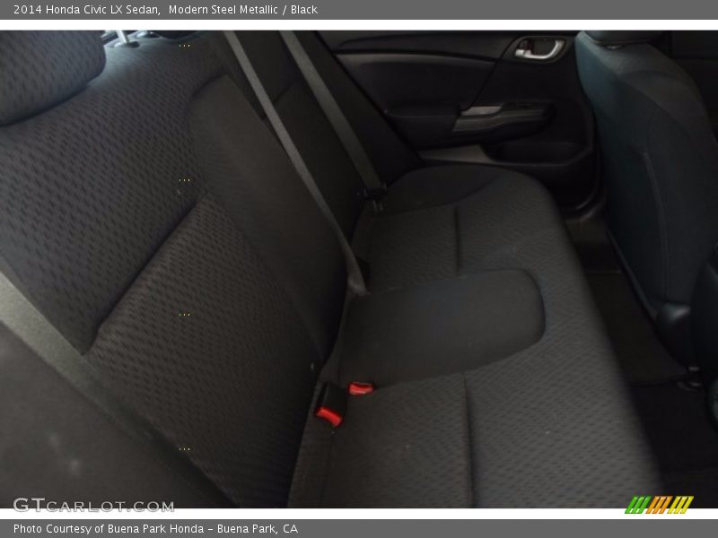 Modern Steel Metallic / Black 2014 Honda Civic LX Sedan