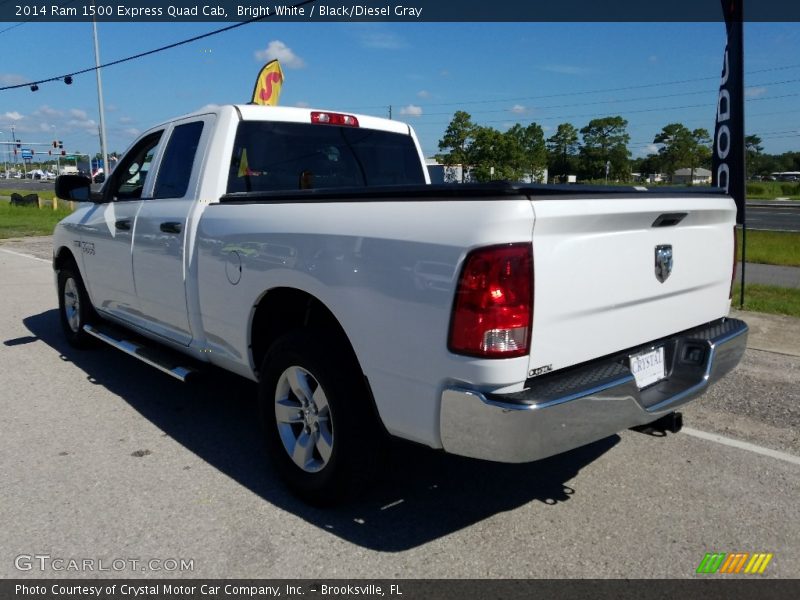 Bright White / Black/Diesel Gray 2014 Ram 1500 Express Quad Cab