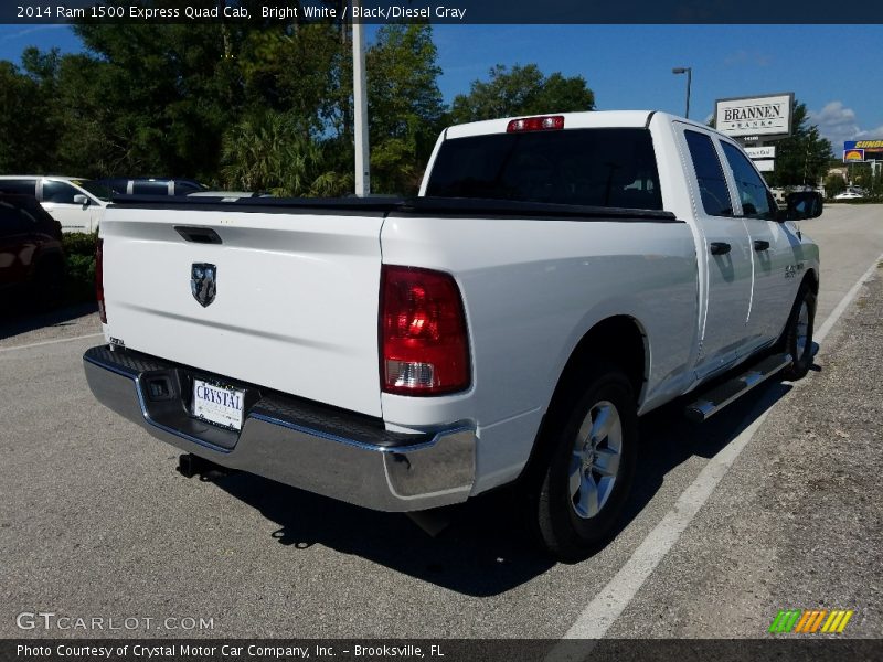 Bright White / Black/Diesel Gray 2014 Ram 1500 Express Quad Cab