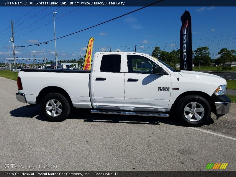 Bright White / Black/Diesel Gray 2014 Ram 1500 Express Quad Cab