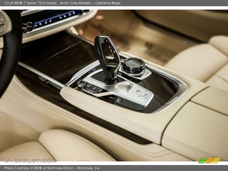 Arctic Grey Metallic / Canberra Beige 2018 BMW 7 Series 750i Sedan