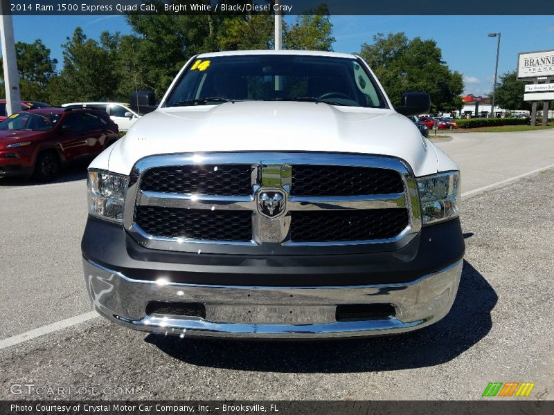 Bright White / Black/Diesel Gray 2014 Ram 1500 Express Quad Cab