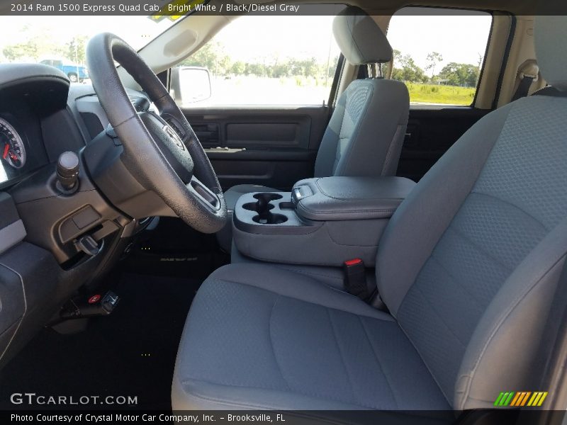 Bright White / Black/Diesel Gray 2014 Ram 1500 Express Quad Cab