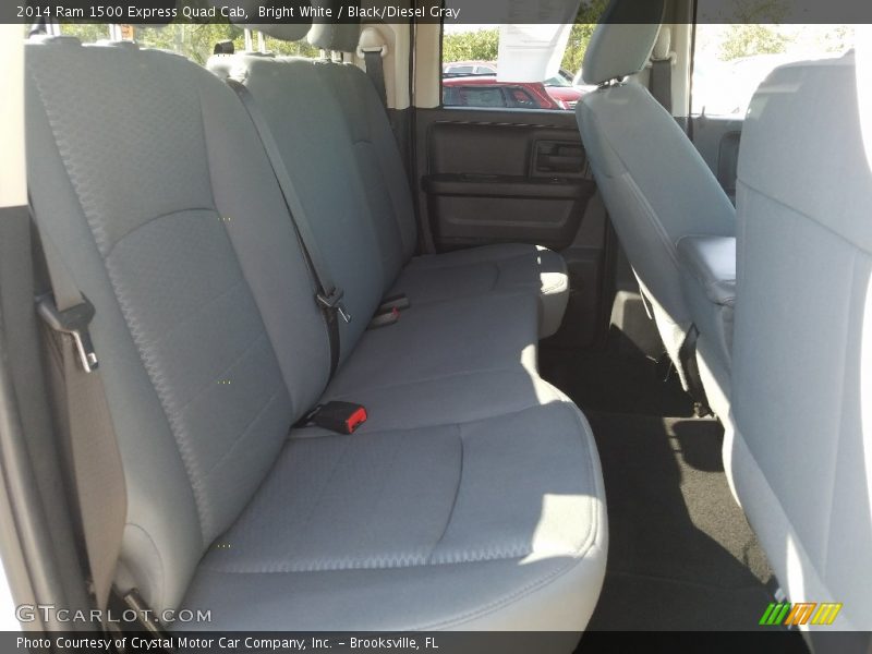 Bright White / Black/Diesel Gray 2014 Ram 1500 Express Quad Cab