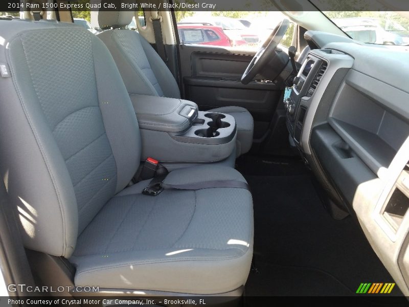 Bright White / Black/Diesel Gray 2014 Ram 1500 Express Quad Cab