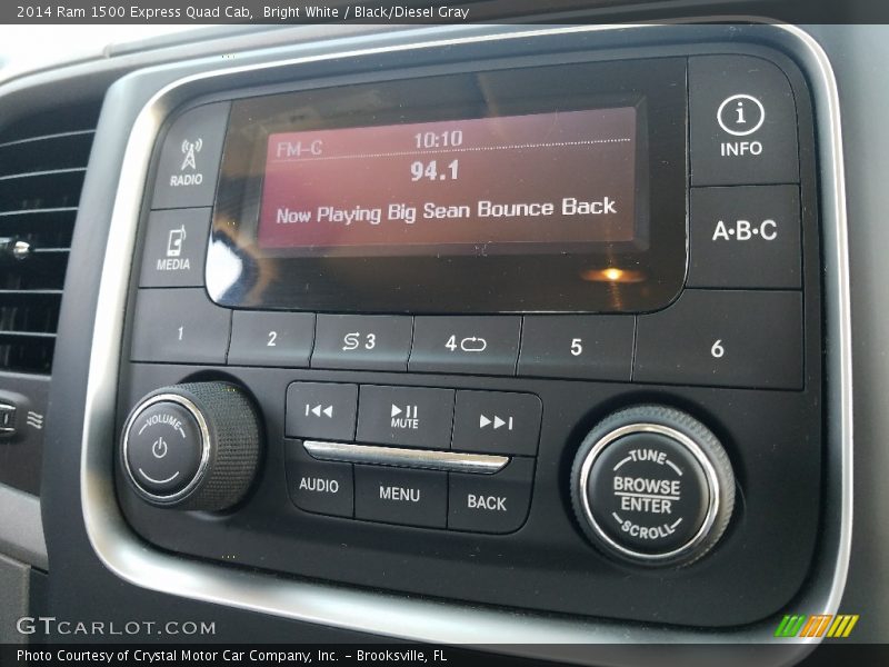 Bright White / Black/Diesel Gray 2014 Ram 1500 Express Quad Cab