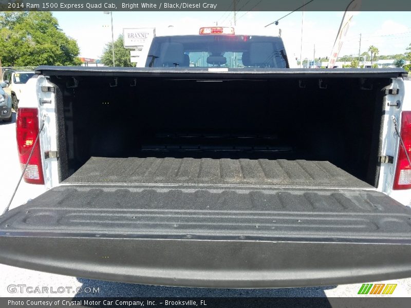 Bright White / Black/Diesel Gray 2014 Ram 1500 Express Quad Cab