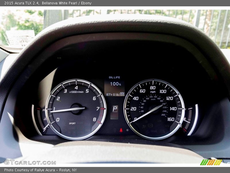 Bellanova White Pearl / Ebony 2015 Acura TLX 2.4